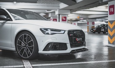 Диффузор под передний бампер Audi RS6 C7 вер. 4 фото