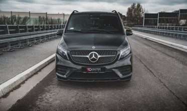 Накладка на передній бампер Mercedes V-Class W447 FL версія AMG-Line вер.1 фото