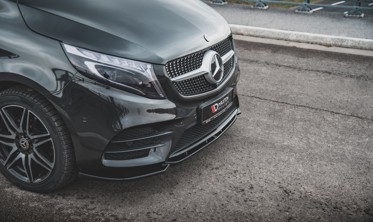 Накладка на передній бампер Mercedes V-Class W447 FL версія AMG-Line вер.1 фото