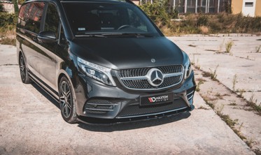 Дифузор переднього бампера Mercedes V-Class AMG-Line W447 FL вер. 2 фото