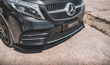 Тюнинг накладка переднего бампера Mercedes V-Class W447 рестайл версия AMG-Line  вер. 3 фото