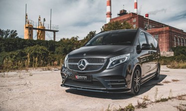 Тюнинг накладка переднего бампера Mercedes V-Class W447 рестайл версия AMG-Line  вер. 3 фото