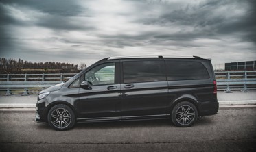 Накладки под боковые пороги Mercedes V-CLASS W447 рестайл AMG-Line фото