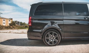 Боковые накладки заднего бампера Mercedes V-Class W447 рестайл AMG-Line фото