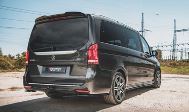 Боковые накладки заднего бампера Mercedes V-Class W447 рестайл AMG-Line фото