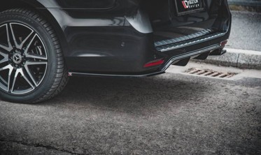 Боковые диффузоры заднего бампера Mercedes V-Class W447 послерестайл AMG-Line вер. 2 фото