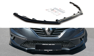 Тюнінговий дифузор переднього бампера Renault Megane MK4 GT-line фото
