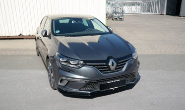 Тюнінговий дифузор переднього бампера Renault Megane MK4 GT-line фото