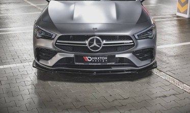 Тюнинговый диффузор переднего бампера Mercedes AMG CLA 35 Aero C118 вер. 2 фото