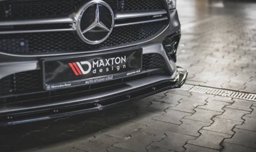 Тюнинговый диффузор переднего бампера Mercedes AMG CLA 35 Aero C118 вер. 2 фото