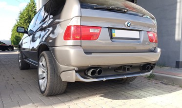 Накладка заднего бампера BMW X5 Е53 IS-стиль фото