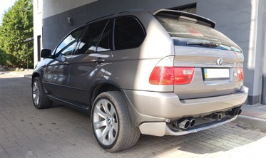 Накладка заднего бампера BMW X5 Е53 IS-стиль фото