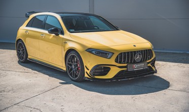 Тюнинговый диффузор переднего бампера Mercedes AMG A 45 S W177 вер. 2 фото