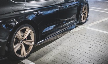 Листвы под боковые пороги Audi RS5 Sportback F5 рестайл фото