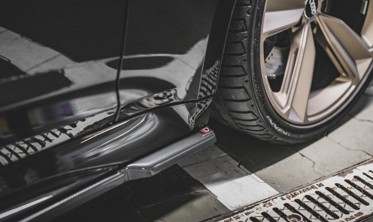 Листвы под боковые пороги Audi RS5 Sportback F5 рестайл фото