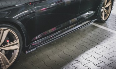 Листвы под боковые пороги Audi RS5 Sportback F5 рестайл фото