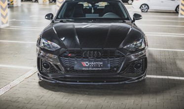 Тюнинговый диффузор переднего бампера Audi RS5 F5 послерестайл вар. 3 фото