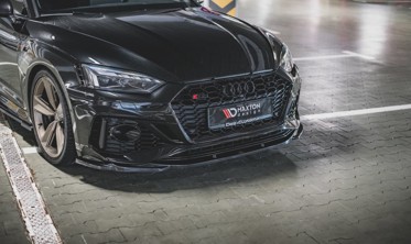 Тюнинговый диффузор переднего бампера Audi RS5 F5 послерестайл вар. 3 фото