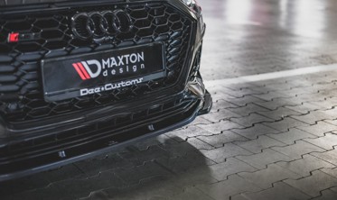 Тюнинговый диффузор переднего бампера Audi RS5 F5 послерестайл вар. 3 фото
