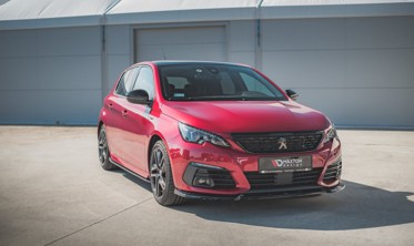 Тюнинговый диффузор переднего бампера Peugeot 308 GT MK2 рестайл вар. 1 фото