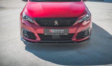 Тюнинговый диффузор переднего бампера Peugeot 308 GT MK2 рестайл вар. 1 фото