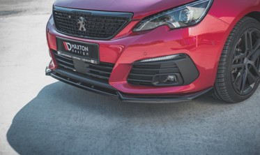 Тюнинговый диффузор переднего бампера Peugeot 308 GT MK2 рестайл вар. 1 фото