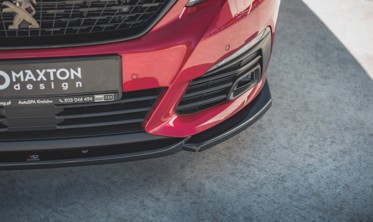 Накладка переднего бампера Peugeot 308 GT MK2 послерестайл вар. 2 фото
