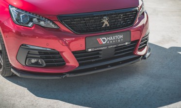Накладка переднего бампера Peugeot 308 GT MK2 послерестайл вар. 2 фото