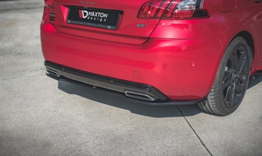 Тюнинг накладка заднего бампера Peugeot 308 GT MK2 послерестайл фото