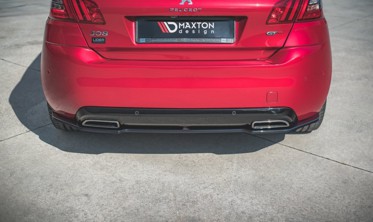 Тюнинг накладка заднего бампера Peugeot 308 GT MK2 послерестайл фото