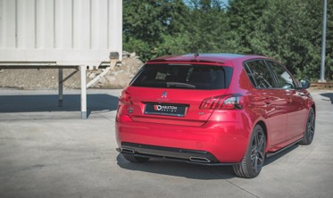 Тюнинг накладка заднего бампера Peugeot 308 GT MK2 послерестайл фото