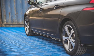 Накладки під бічні пороги Peugeot 308 MK2 післярестайл фото