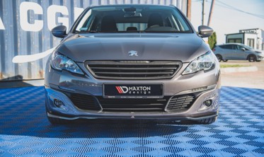 Накладка переднього бампера Peugeot 308 MK2 післярестайл вар.1 фото