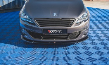 Диффузор на передний бампер Peugeot 308 MK2 рестайл вар. 2 фото