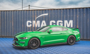 Диффузоры боковых порогов с накладками Ford Mustang GT MK6 FL фото