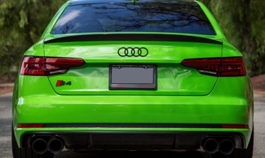 Спойлер багажника Audi A4 B9 стиль S4, черный фото