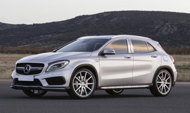 хром окантовка бічних вікон MERCEDES GLA X156 2013-2019 фото