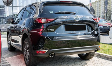 хром накладки на задние противотуманки Mazda CX-5 фото