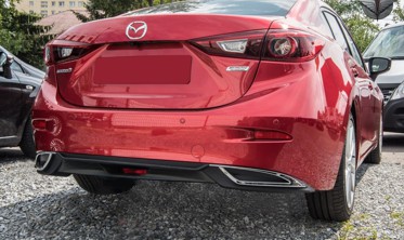 Дифузор заднього бампера Mazda 3 (2013-2018) седан, чорний фото