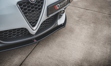 Диффузор переднего бампера Alfa Romeo Giulietta послерестайл вар.1 фото