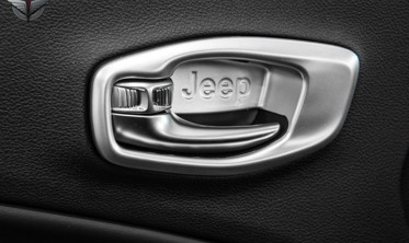 хром рамки на ручки дверей Jeep Compass (внутрішні) фото