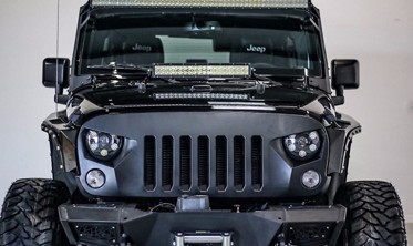 Тюнинговая решетка радиатора Jeep Wrangler JK фото