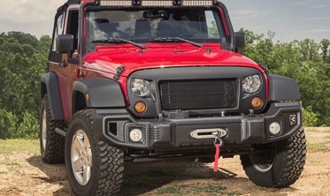 Тюнинговая решетка радиатора Jeep Wrangler JK фото