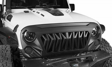 Тюнинговая решетка радиатора Jeep Wrangler JK модель VIPER фото