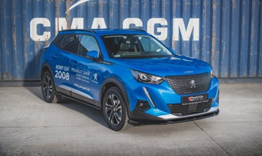 Диффузор тюнинговый на передний бампер Peugeot 2008 MK2 вар.2 фото