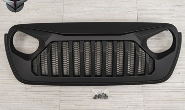 Тюнінгова решітка радіатора Jeep Wrangler JL модель PUNISHER фото