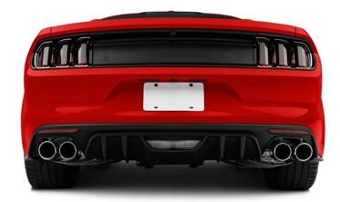 Диффузор заднего бампера Ford Mustang 2015-2017 RTR стиль под двойные насадки фото
