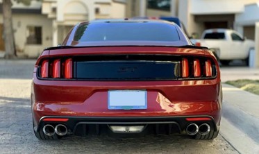 Диффузор заднего бампера Ford Mustang 2015-2017 RTR стиль под двойные насадки фото