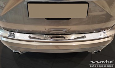 хром накладка на задний бампер Ford Edge II рестайл, полир. фото
