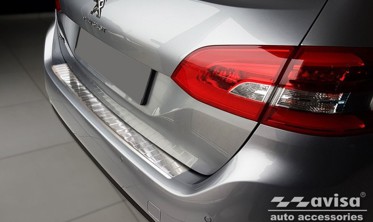Защитная накладка на задний бампер Peugeot 308 II SW  фото